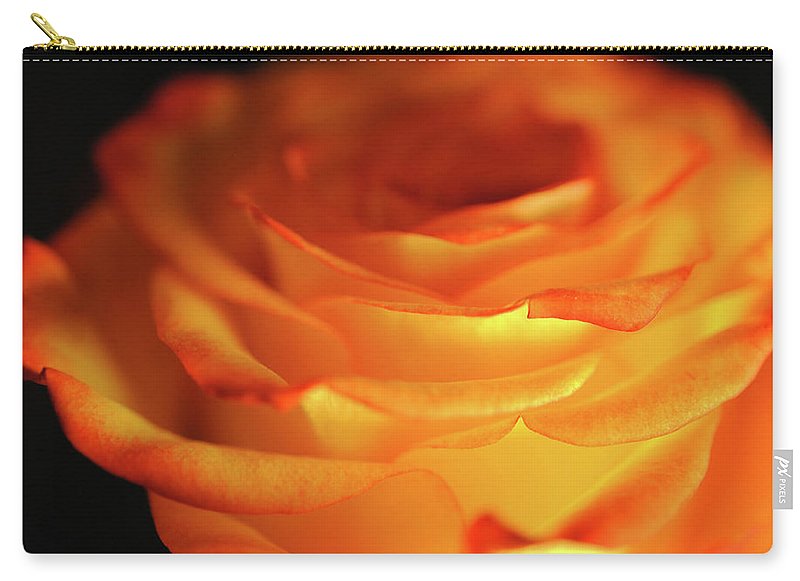 Orange Rose Close Up - Carry-All Pouch