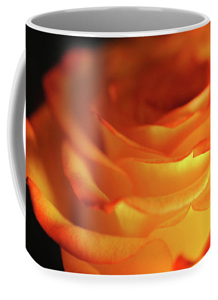 Orange Rose Close Up - Mug