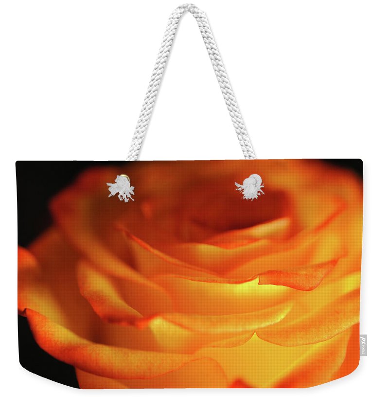 Orange Rose Close Up - Weekender Tote Bag