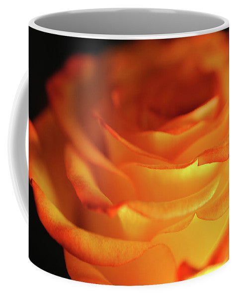 Orange Rose Close Up - Mug