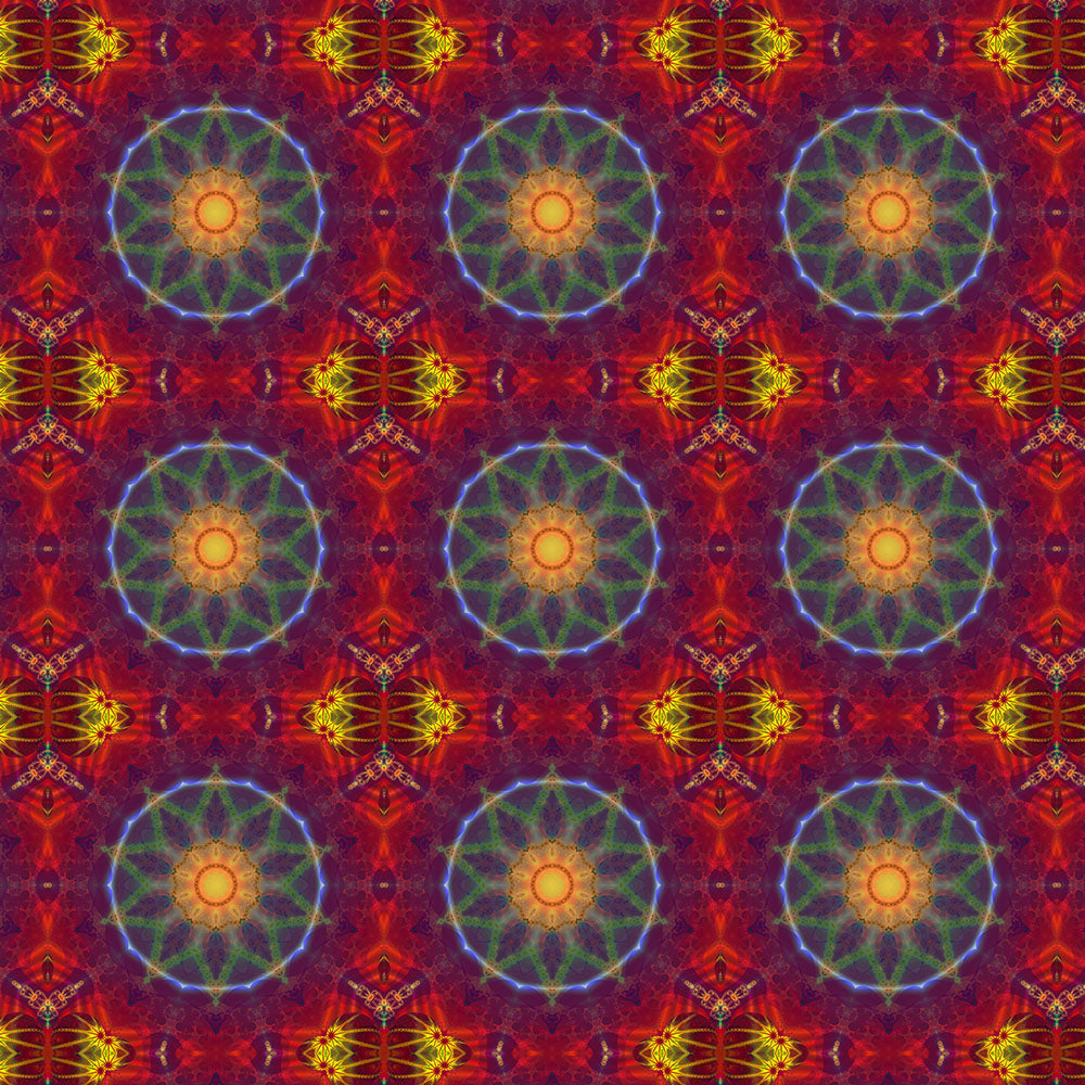 Purple Red Orange Kaleidoscope Digital Image Download