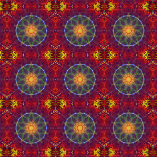 Purple Red Orange Kaleidoscope Digital Image Download