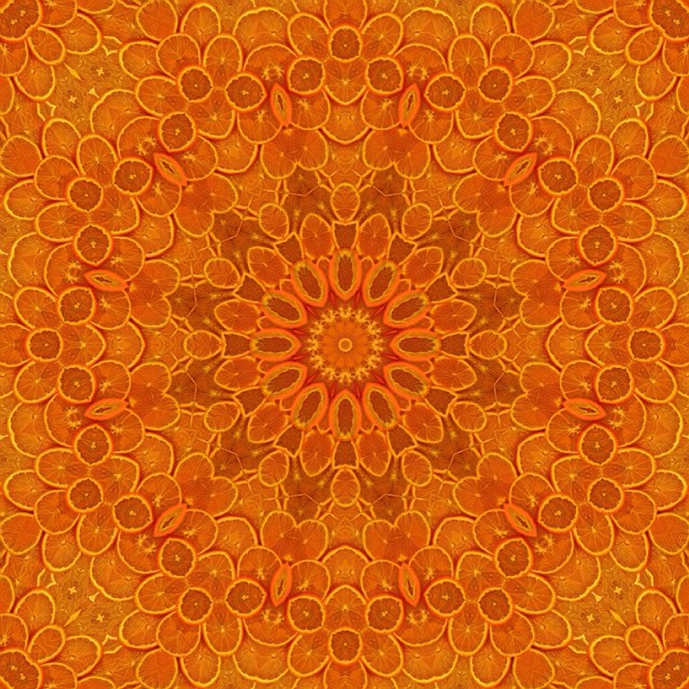 Oranges Kaleidoscope Digital Image Download