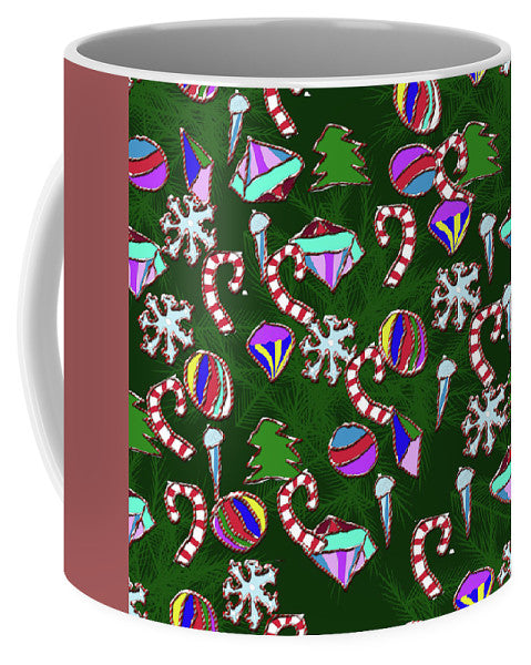 Ornaments With Candy Stripes - Mug