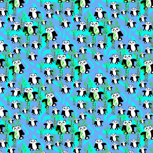 Panda Bears Pattern Digital Image Download