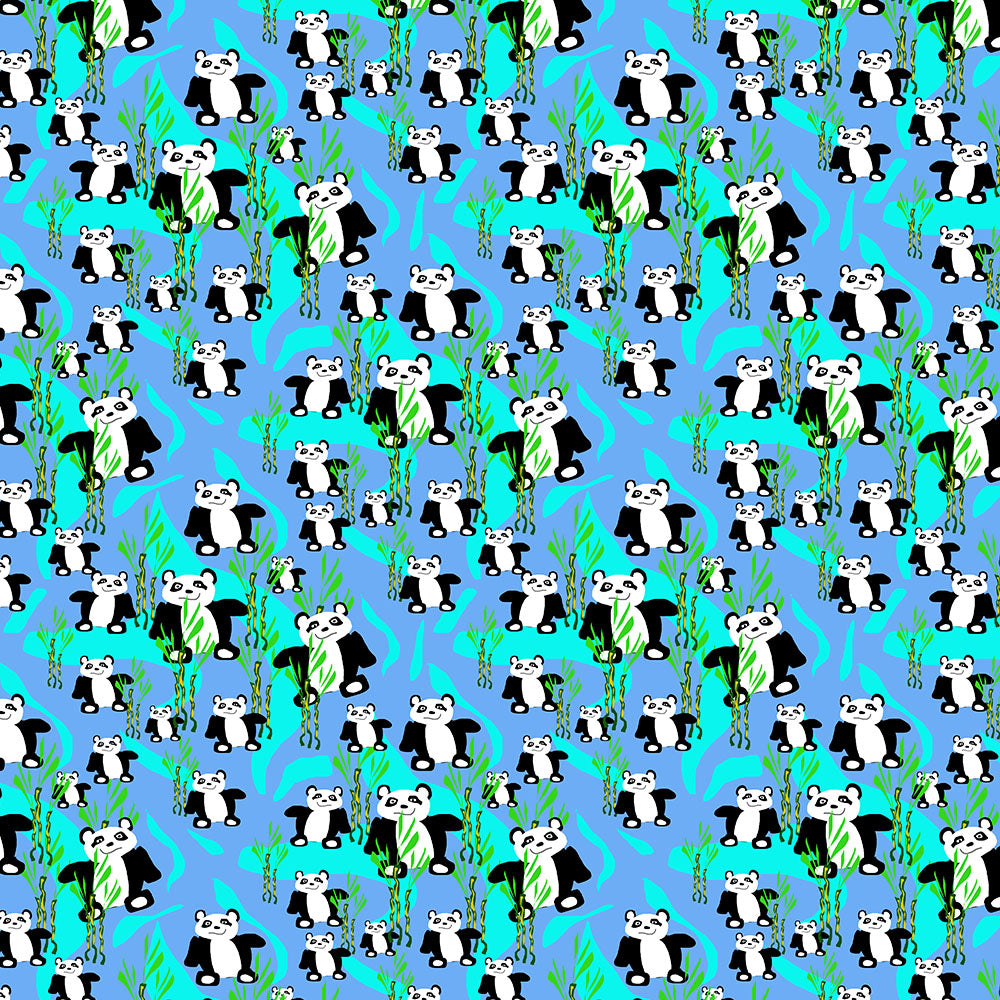 Panda Bears Pattern Digital Image Download