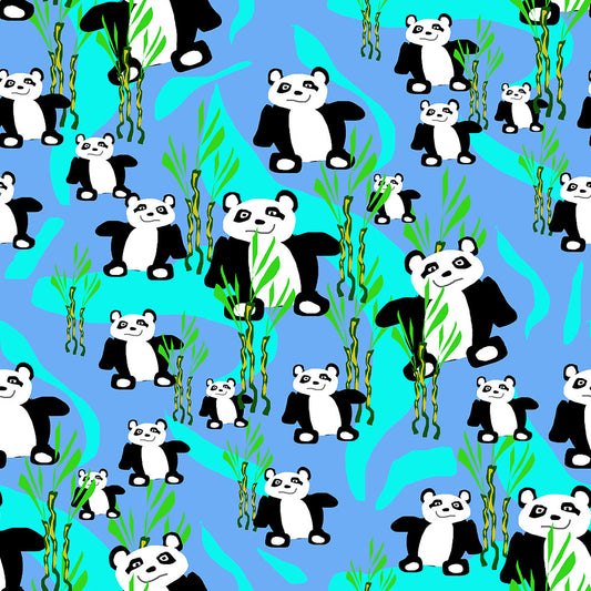 Panda Bears Pattern Digital Image Download