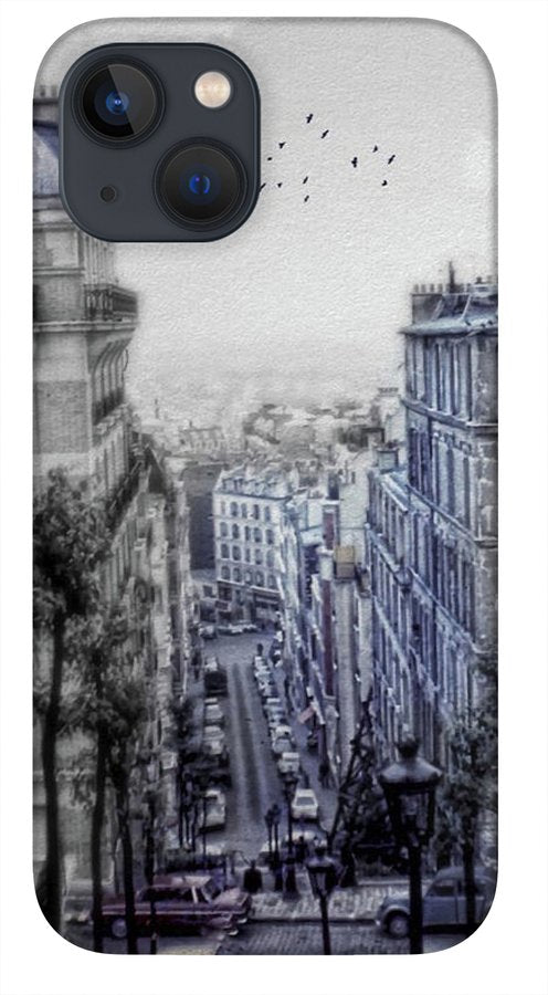 Paris Street From Above - Phone Case