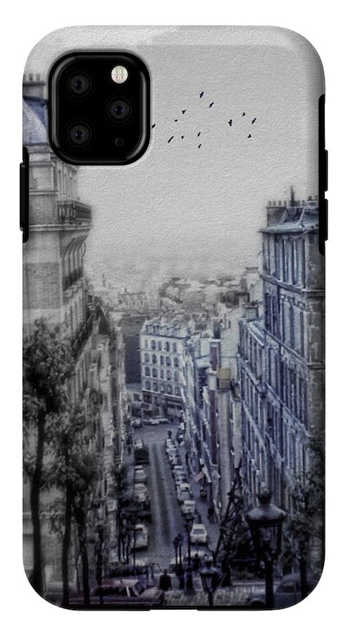 Paris Street From Above - Phone Case