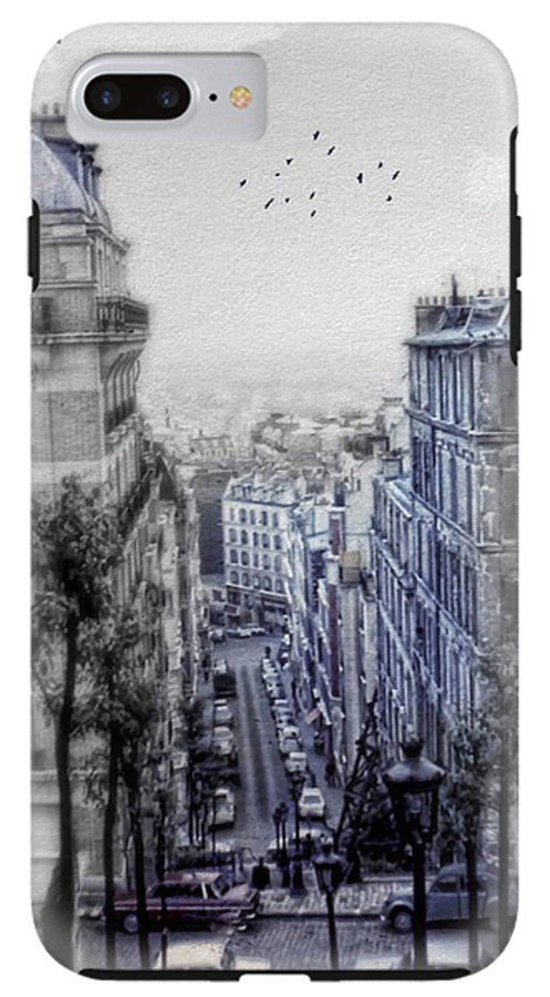 Paris Street From Above - Phone Case