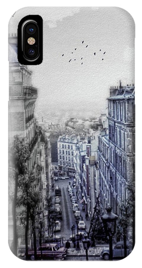 Paris Street From Above - Phone Case