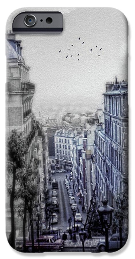 Paris Street From Above - Phone Case