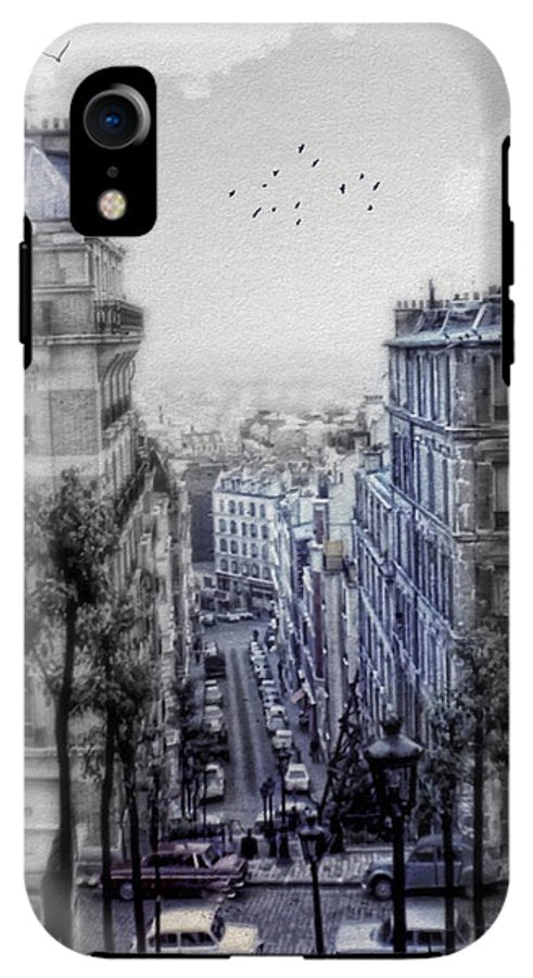 Paris Street From Above - Phone Case