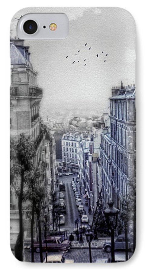 Paris Street From Above - Phone Case