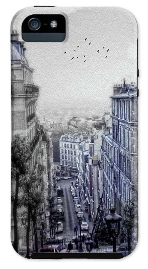 Paris Street From Above - Phone Case