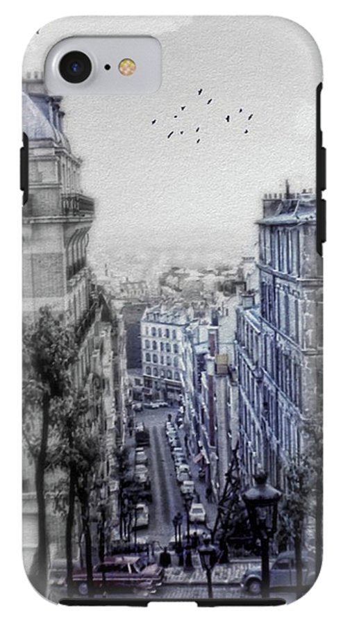 Paris Street From Above - Phone Case