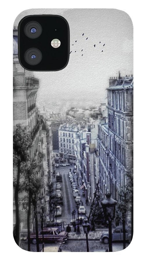 Paris Street From Above - Phone Case