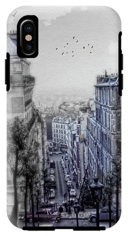 Paris Street From Above - Phone Case