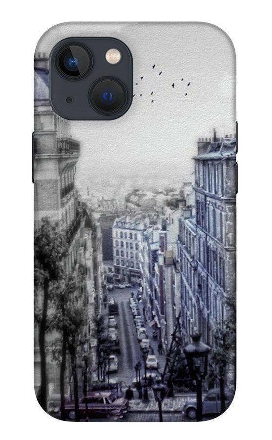 Paris Street From Above - Phone Case