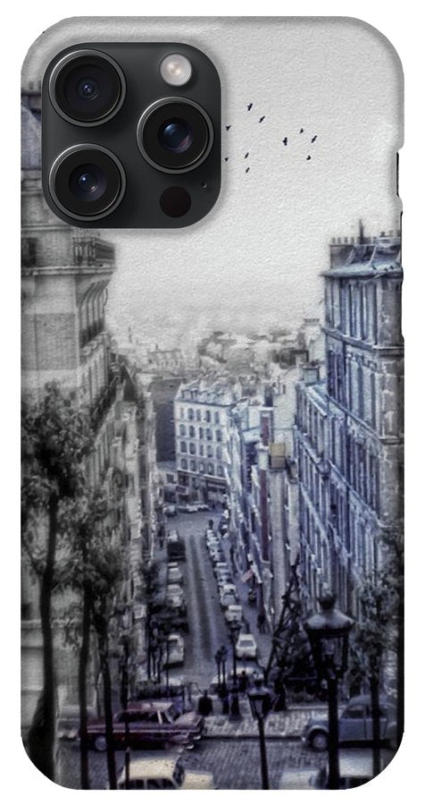 Paris Street From Above - Phone Case