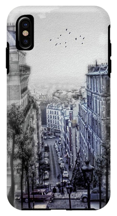 Paris Street From Above - Phone Case