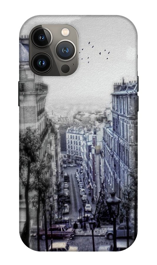 Paris Street From Above - Phone Case