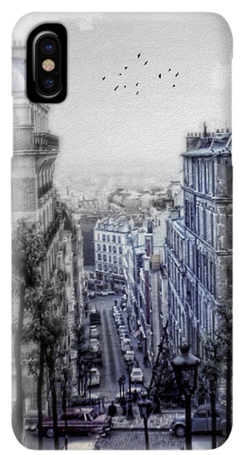 Paris Street From Above - Phone Case