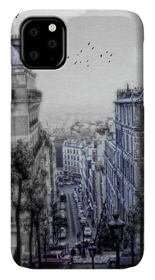 Paris Street From Above - Phone Case