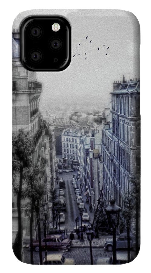 Paris Street From Above - Phone Case