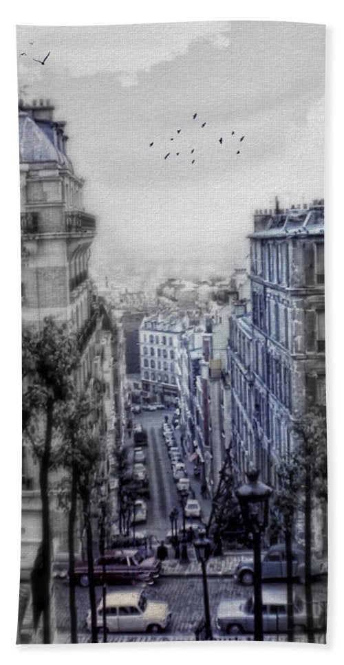 Paris Street From Above - Bath Towel