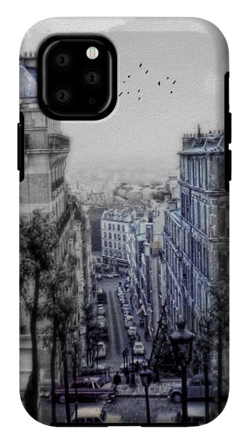 Paris Street From Above - Phone Case