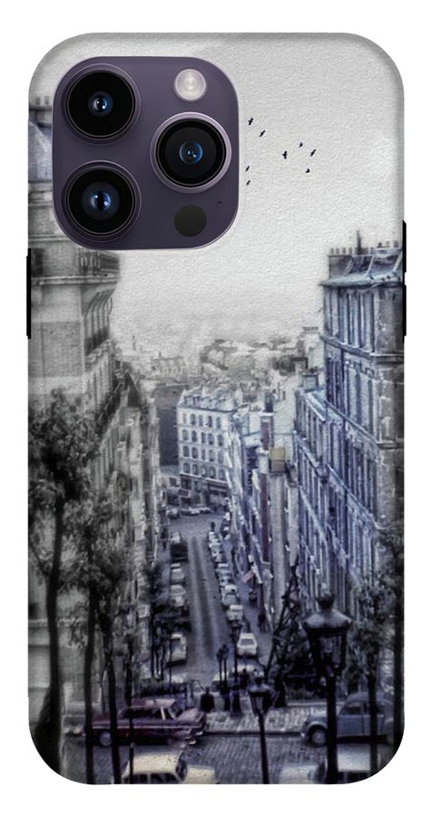 Paris Street From Above - Phone Case