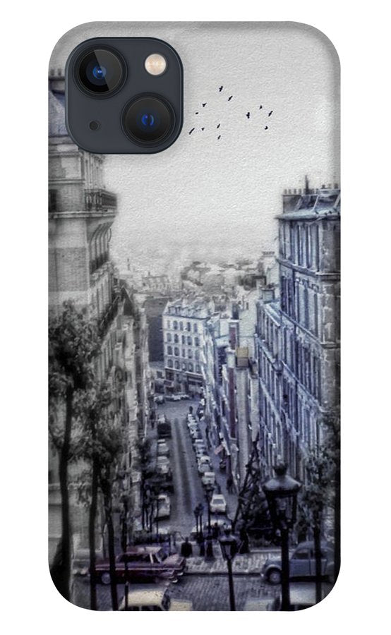 Paris Street From Above - Phone Case