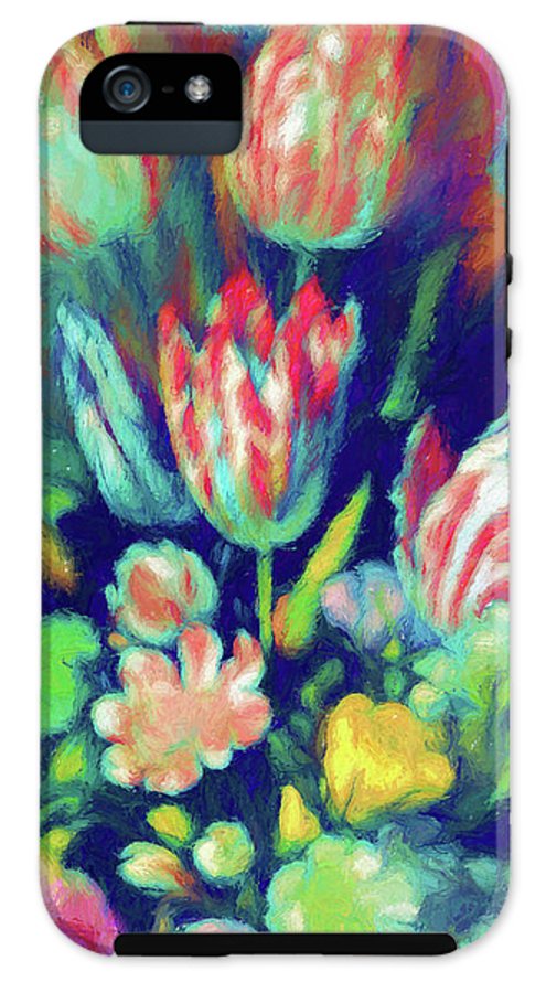 Pastel Tulips Detail - Phone Case