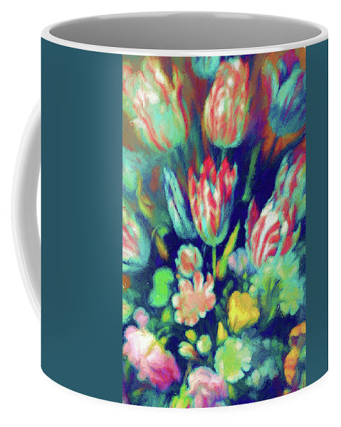 Pastel Tulips Detail - Mug