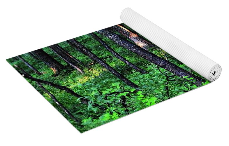 Patchy Sunlight in The Woods - Yoga Mat