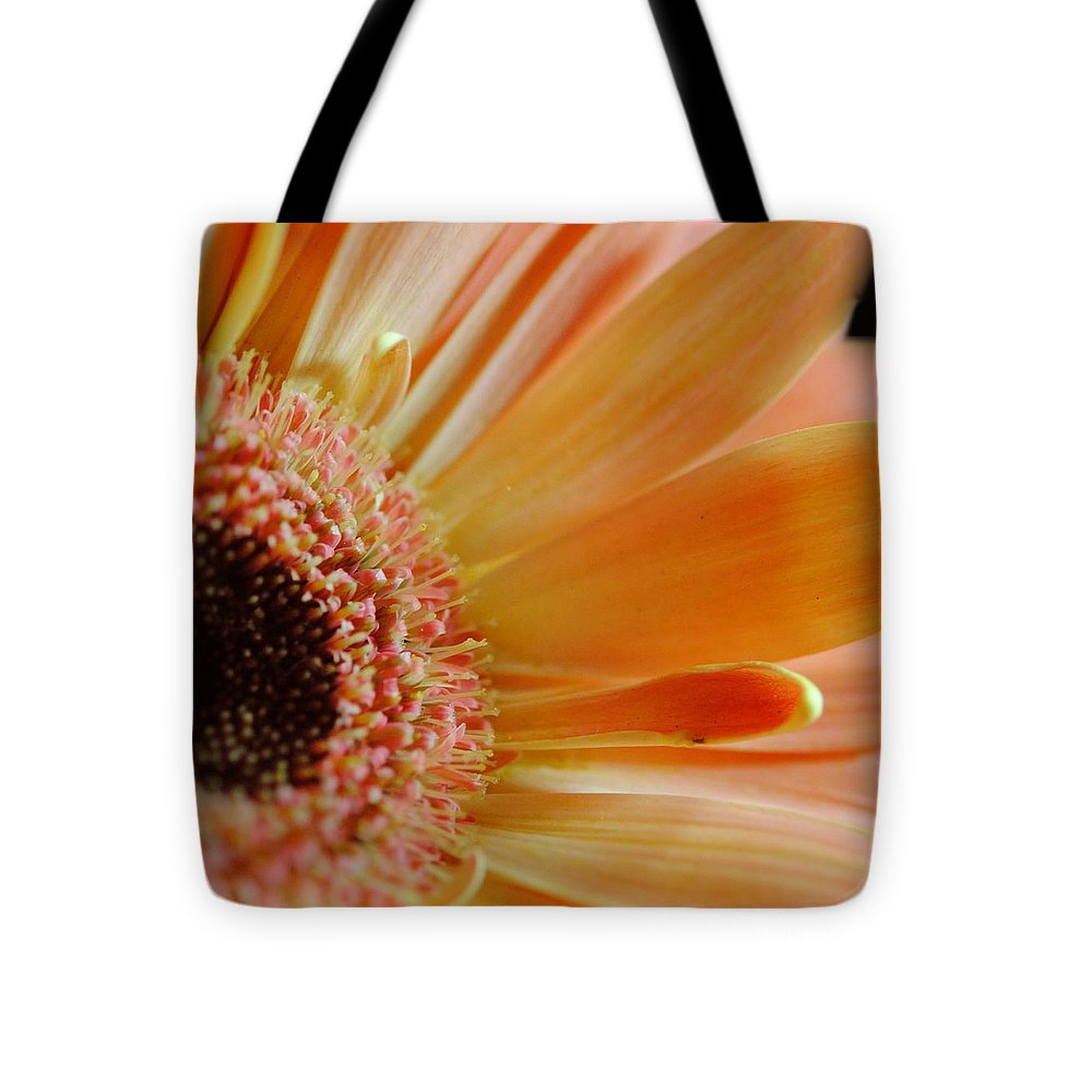 Peach Daisy Sideview - Tote Bag