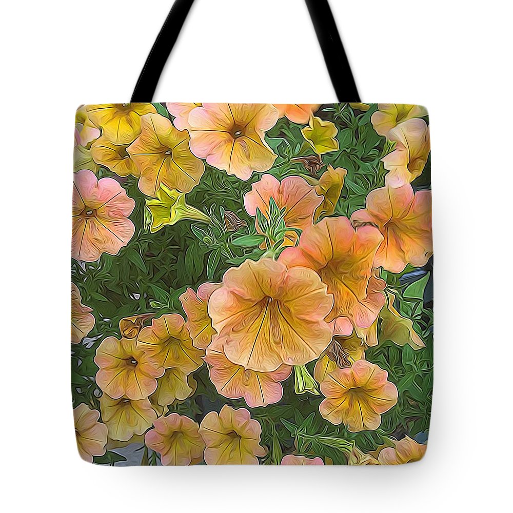 Peach Petunias - Tote Bag