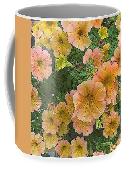 Peach Petunias - Mug