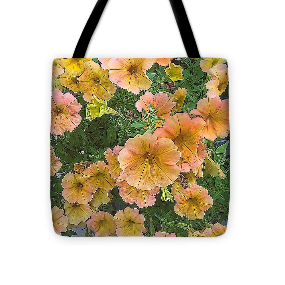 Peach Petunias - Tote Bag