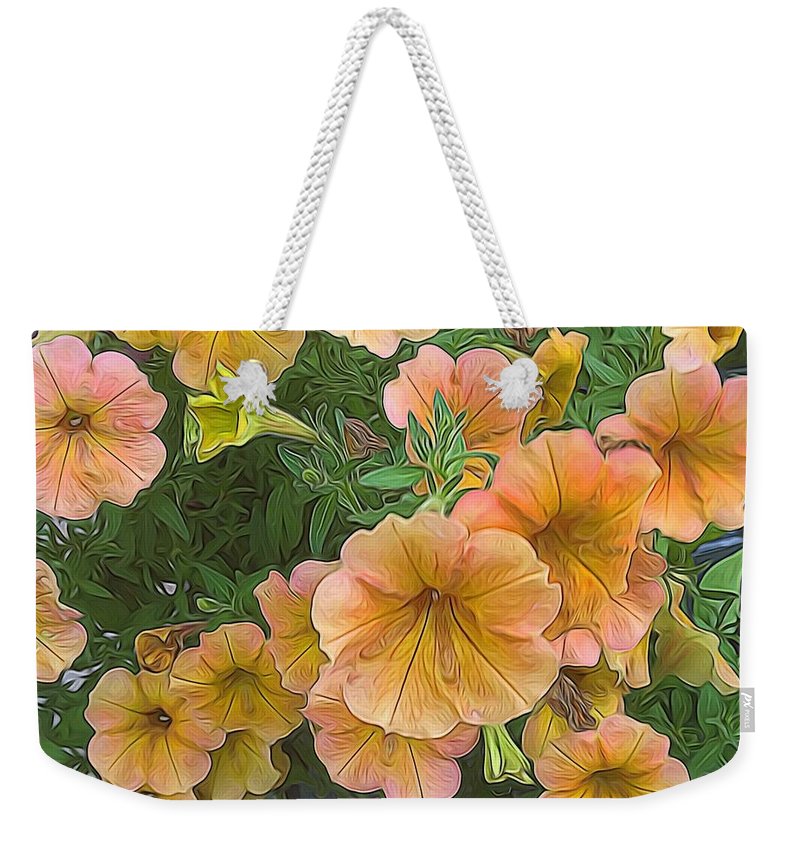 Peach Petunias - Weekender Tote Bag