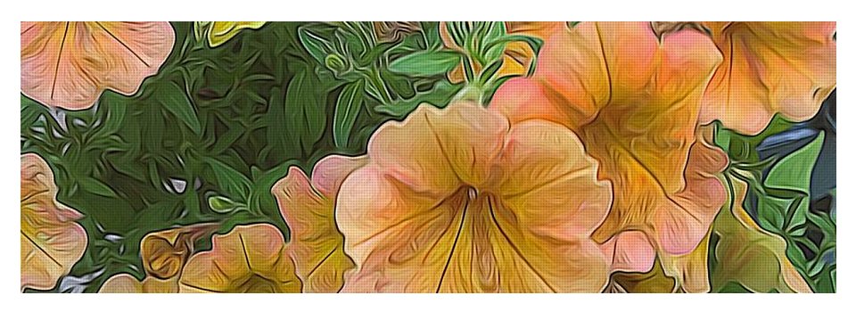 Peach Petunias - Yoga Mat