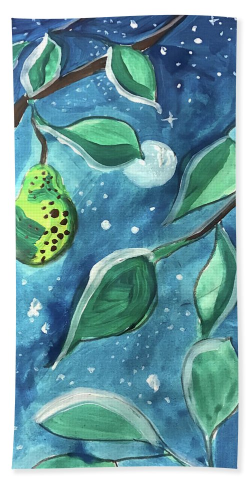 Pear Tree Under The Stars - Bath Towel