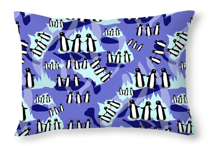 Penguins Pattern - Throw Pillow