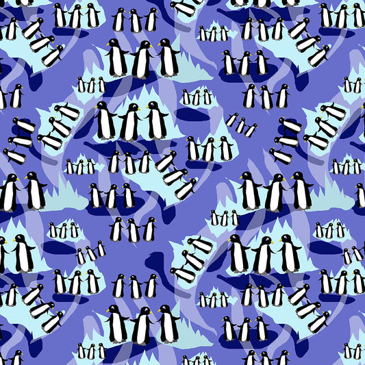 Penguins Pattern Digital Image Download