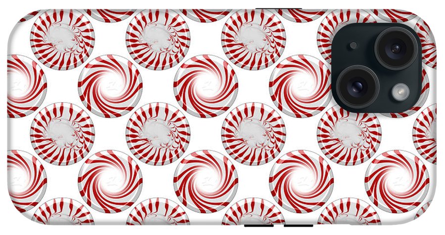 Peppermint Candy Dots - Phone Case