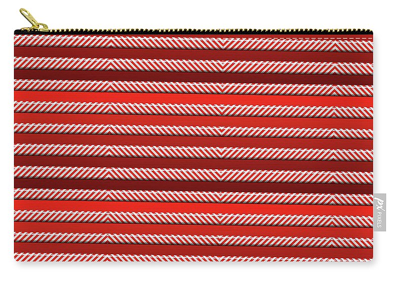 Peppermint Stripes - Carry-All Pouch