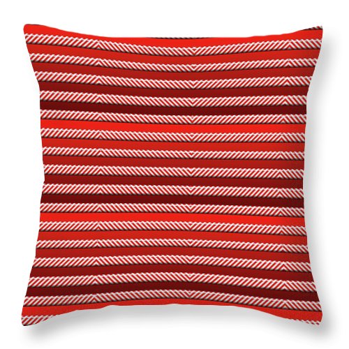 Peppermint Stripes - Throw Pillow