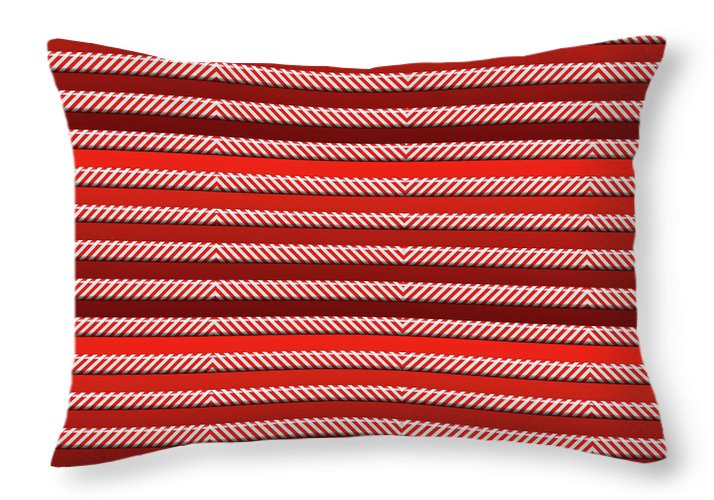 Peppermint Stripes - Throw Pillow