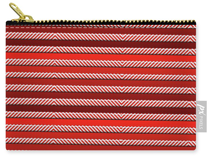 Peppermint Stripes - Carry-All Pouch